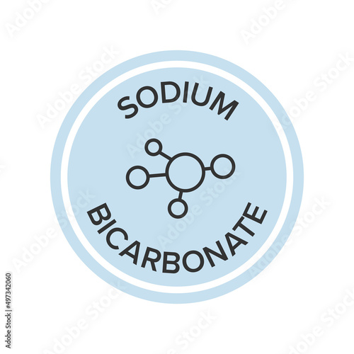 Sodium bicarbonate ingredient at food sticker