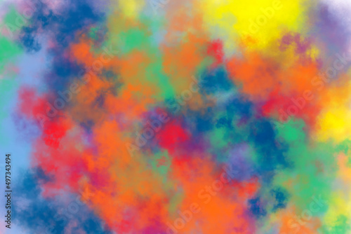 Abstract colorful hand drawn background