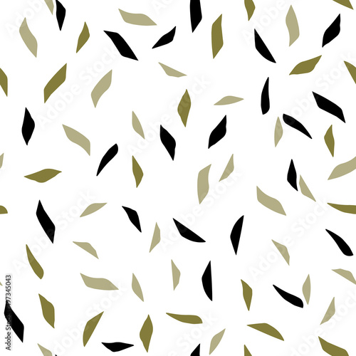 Abstract geometric texture, vector seamless pattern, organic background