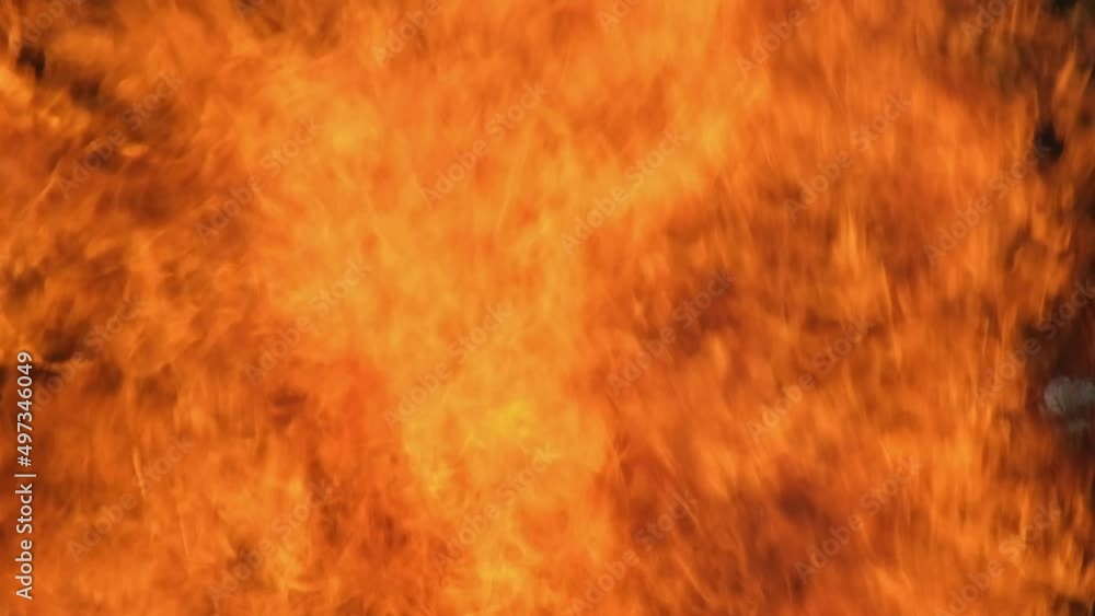 slow mottion of fire on black background slow mottion of fire on black background