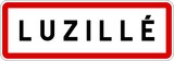 Panneau entrée ville agglomération Luzillé / Town entrance sign Luzillé
