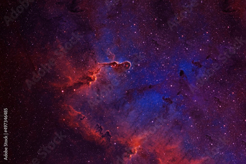 Beautiful blue nebula. Elements of this image furnished by NASA © Artsiom P