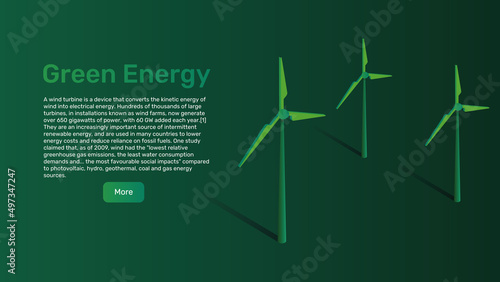 wind turbine and green energy