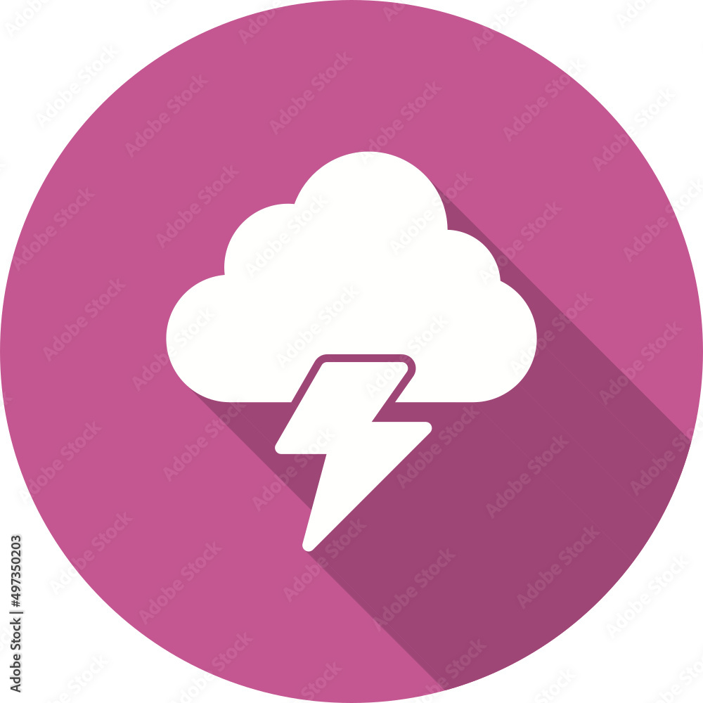 Cloud Lightning Icon Cloud Lightning Icon