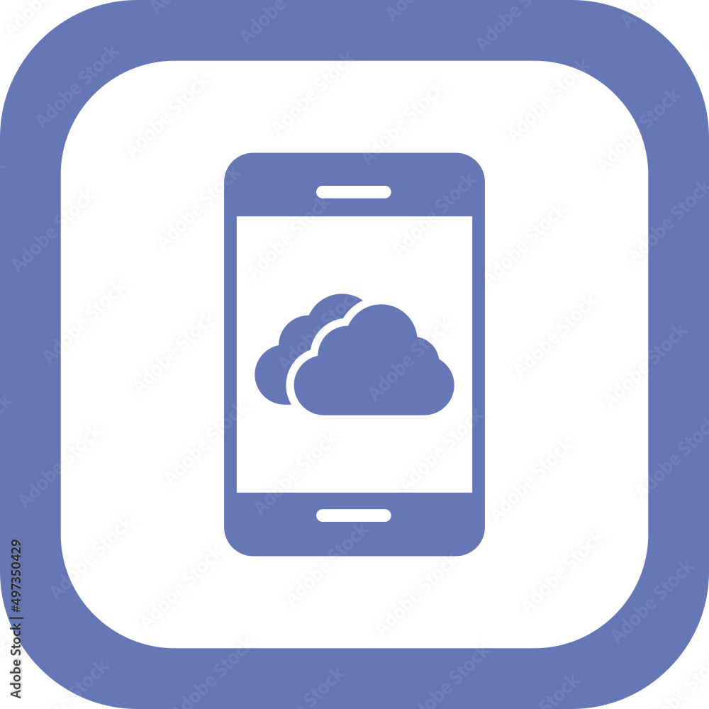Mobile Weather App Icon Mobile Weather App Icon