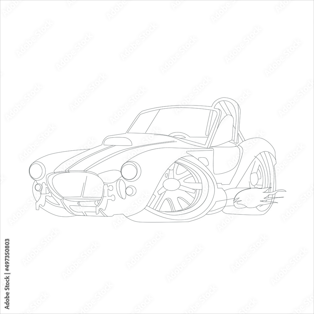 Modern Car vector , Illustration of a car Business car Luxury life