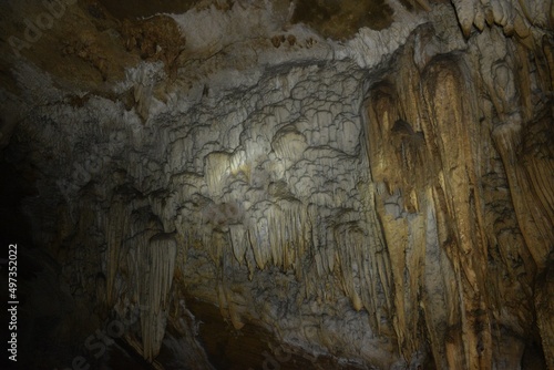 stalactites hanging from ceiling