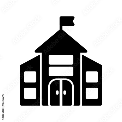 Kindergarten Building Icon