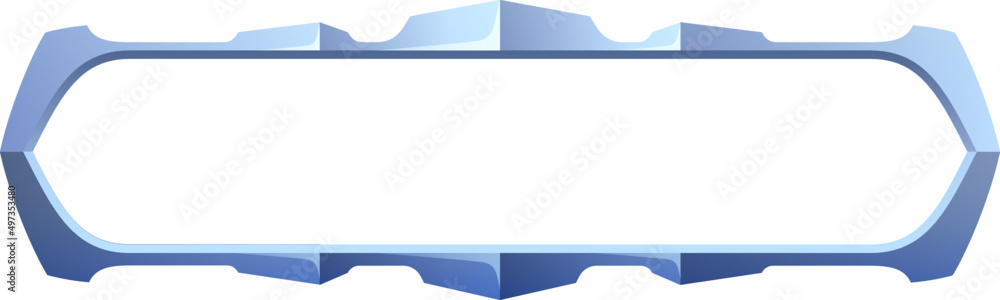 Vetor de Empty rectangle frame in medieval style for game ui design ...