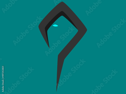 Mysterious, anonymous, unknown illustration vector design