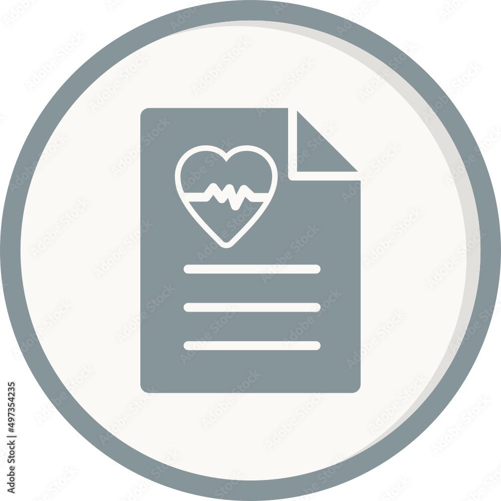Heart Beat Report Icon Heart Beat Report Icon