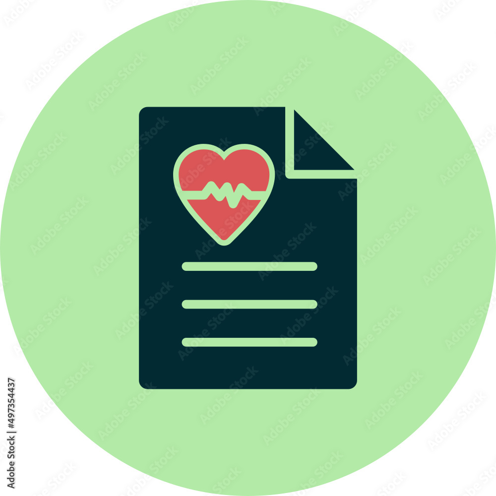 Heart Beat Report Icon Heart Beat Report Icon