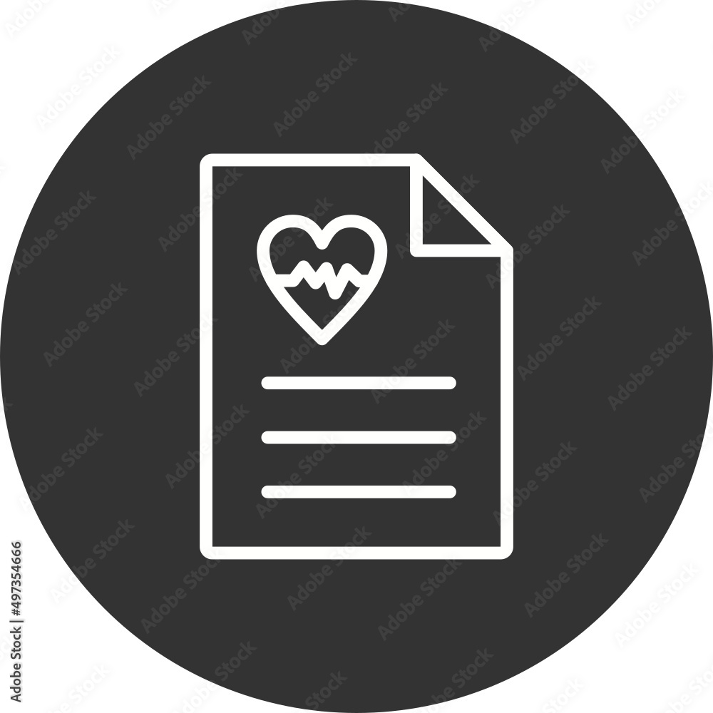 Heart Beat Report Icon Heart Beat Report Icon