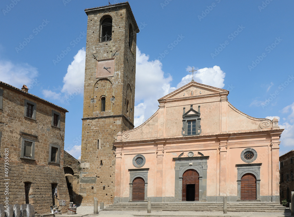 Church of Saint Donatus in the Civita di Bagnoregio Villagio in Center Italy