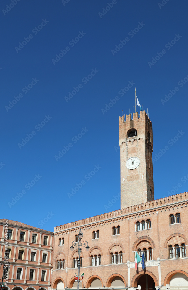 Clock tower in Treviso Town in Northern Italy