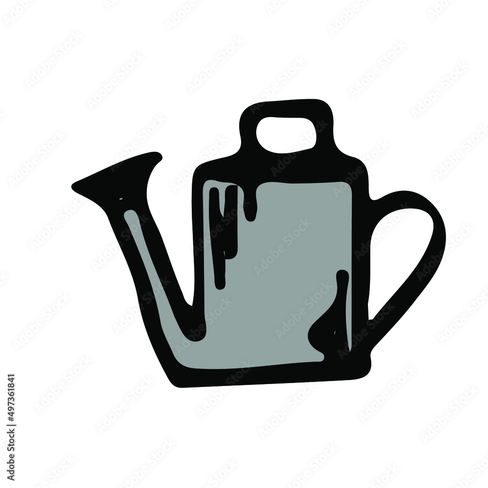 Watering can agricultural sketch vector icon. Ranch field, rural countryside. Harvest scarcity concept, industry problems symbol. Hand drawn bio illustration isolated on white. Watering can agricultural sketch vector icon. Ranch field, rural countryside. Harvest scarcity concept, industry problems symbol. Hand drawn bio illustration isolated on white.