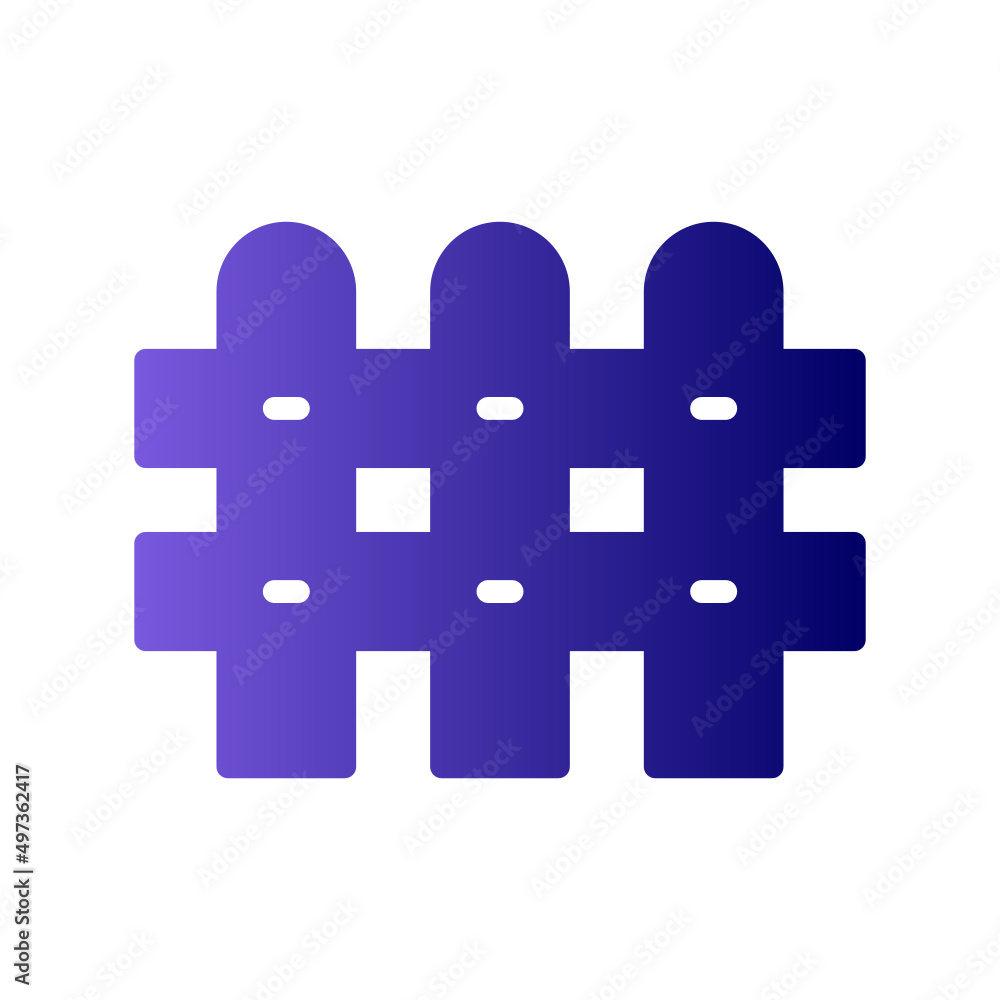 Fototapeta premium Fence Icon