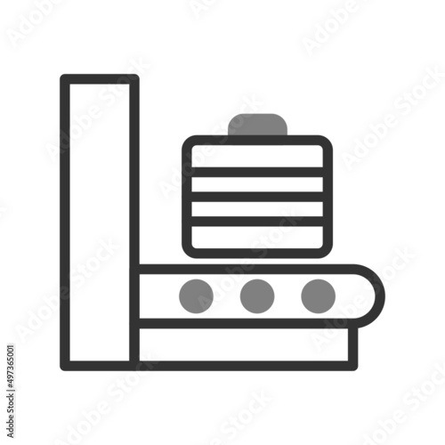 Airport Baggage Scanner Icon