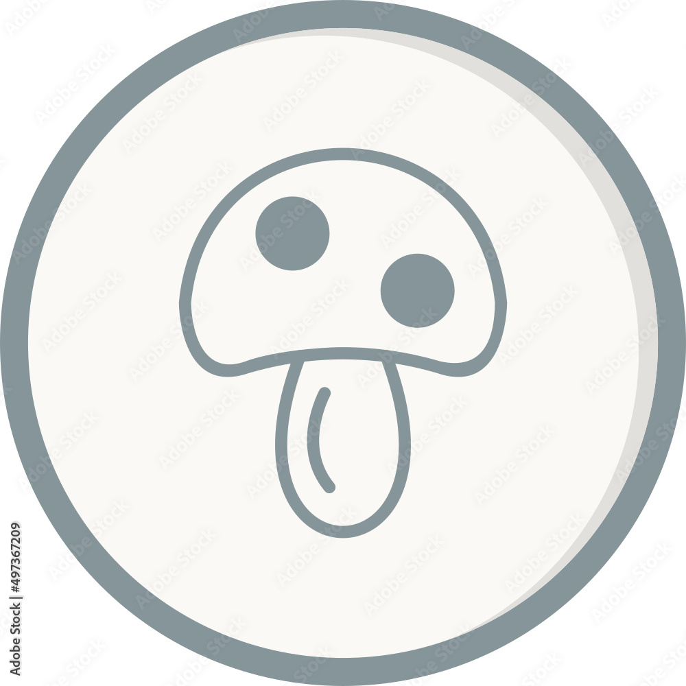 Naklejka premium Mushroom Icon