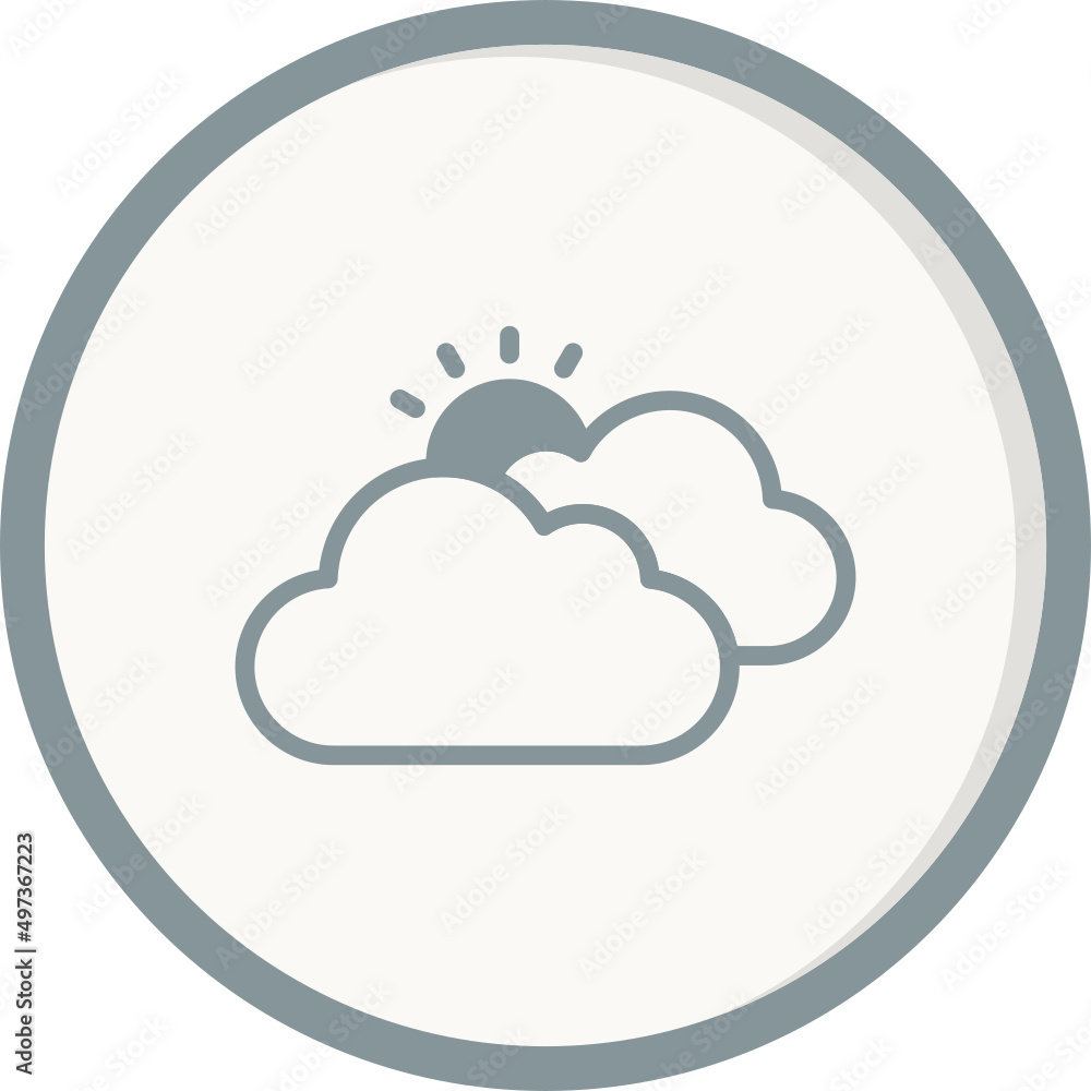 Cloudy Icon Cloudy Icon