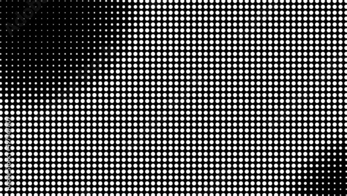 Generative real time art. Screen media technology. Code, digital creative. Coding abstract video trippy. Mesh LCD display. Scale size different hole space.