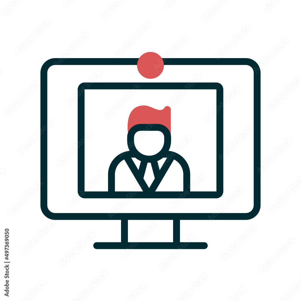 Doctor video call Icon Doctor video call Icon