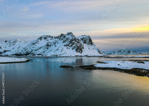 Rocky islands in ocean