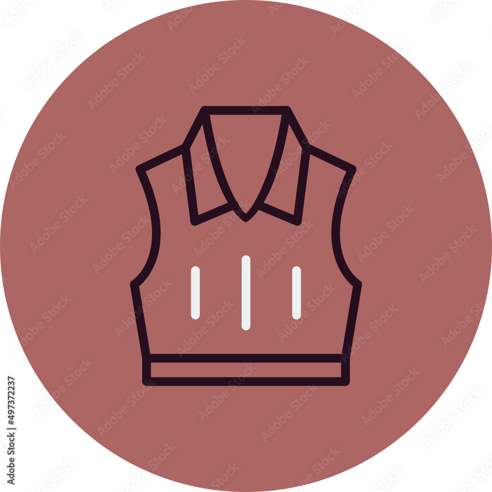 Sleeveless Jacket Icon