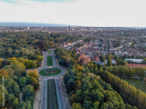 Valokuva A view from the top of the Atomium of Brussels, Belgium