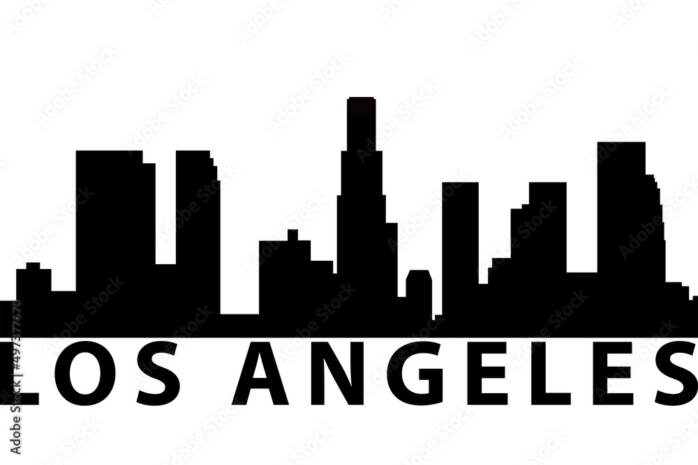 Naklejka premium Los Angeles Skyline