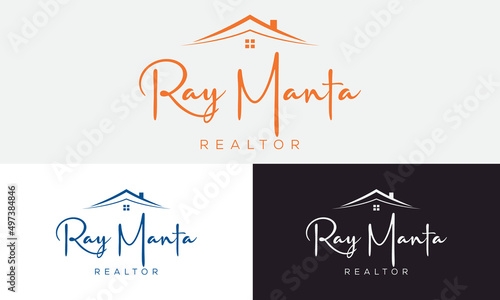 Building and Construction real estate logo design 