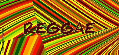 Striped multicolor Reggae background. Vector pattern