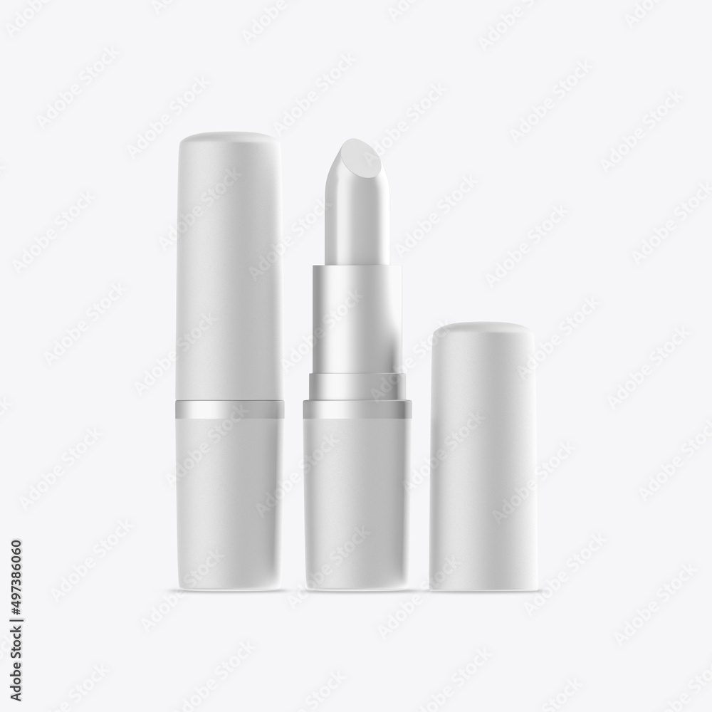 Isolated Round Lipstick. 3D render Isolated Round Lipstick. 3D render