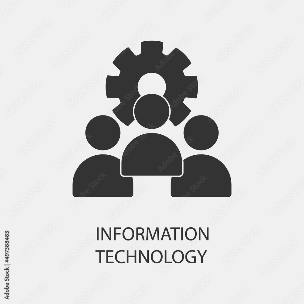 Information technology vector icon illustration sign Information technology vector icon illustration sign