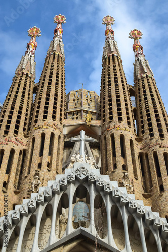 Sagrada Família, Barcelona, Spain. Temple Expiatori de la Sagrada Família 