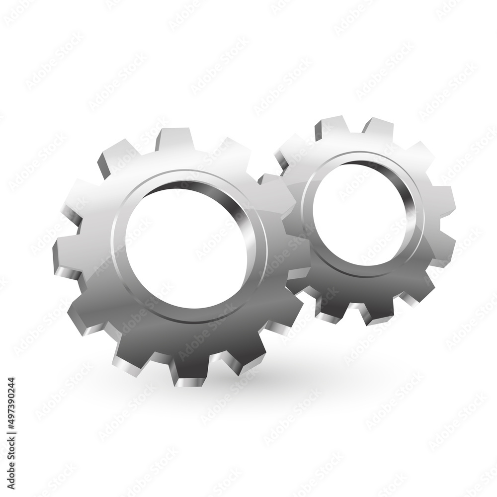 Gear Settings Icon isometric 3d vector illustration Gear Settings Icon isometric 3d vector illustration