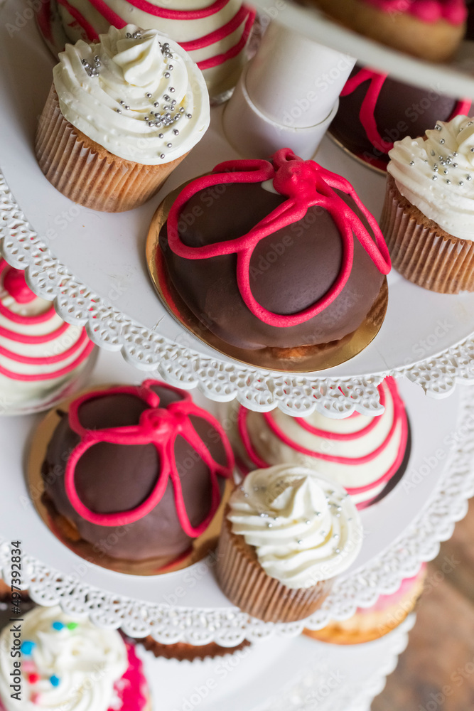Children's picnic with cakes and sweets. Children's picnic with cakes and sweets.