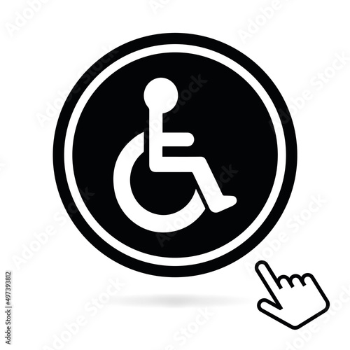 Fotobehang Logo handicap.