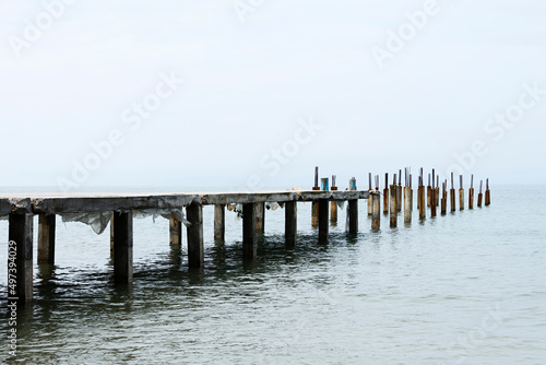 Remains of an old pier