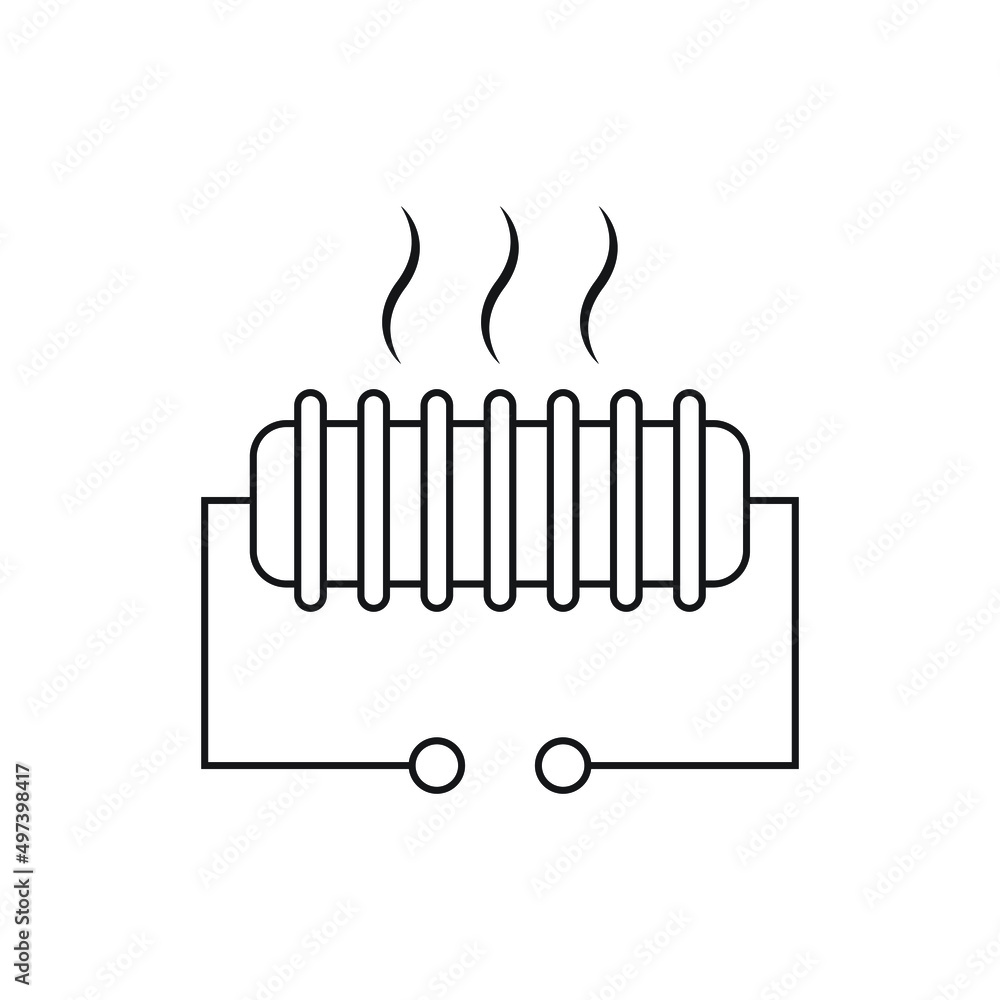 Heater icon design isolated on white background Heater icon design isolated on white background