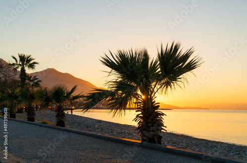 Fototapeta Naklejka Na Ścianę i Meble -  sunset on the beach