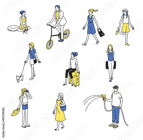 夏の人々いろいろ