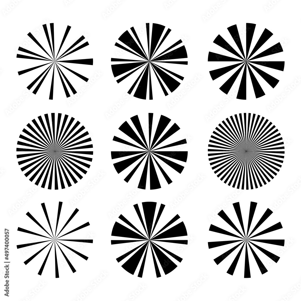 Black snowflakes in beautiful style on white background. Winter symbol. Vector illustration. stock image. 