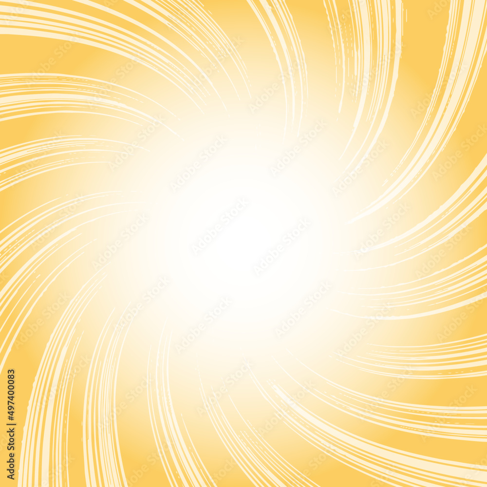 Obraz premium 金色の光の集中線