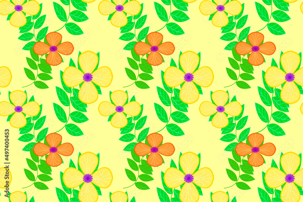 seamless cute floral pattern seamless cute floral pattern