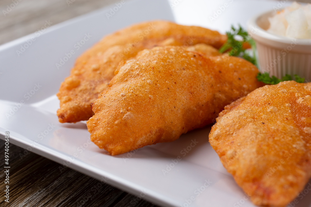 A view of a plate of panades.