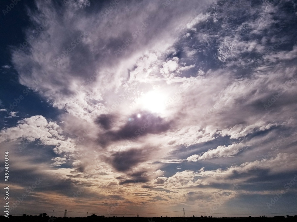 SUNSET IN THE COUNTRYSIDE