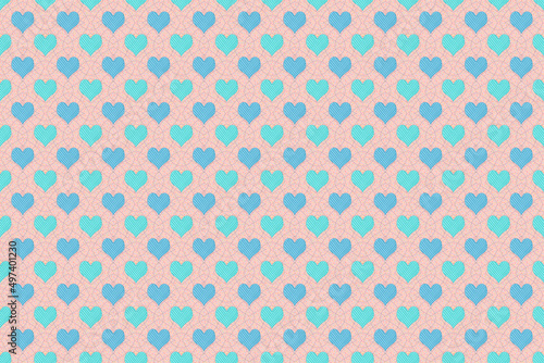 seamless light blue heart pattern glitter pattern background,cute pattern wallpaper on light pink cream background
