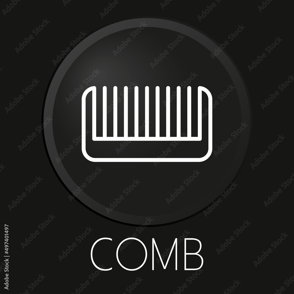 minimal vector line icon on 3D button isolated on black background. Premium Vector. minimal vector line icon on 3D button isolated on black background. Premium Vector.