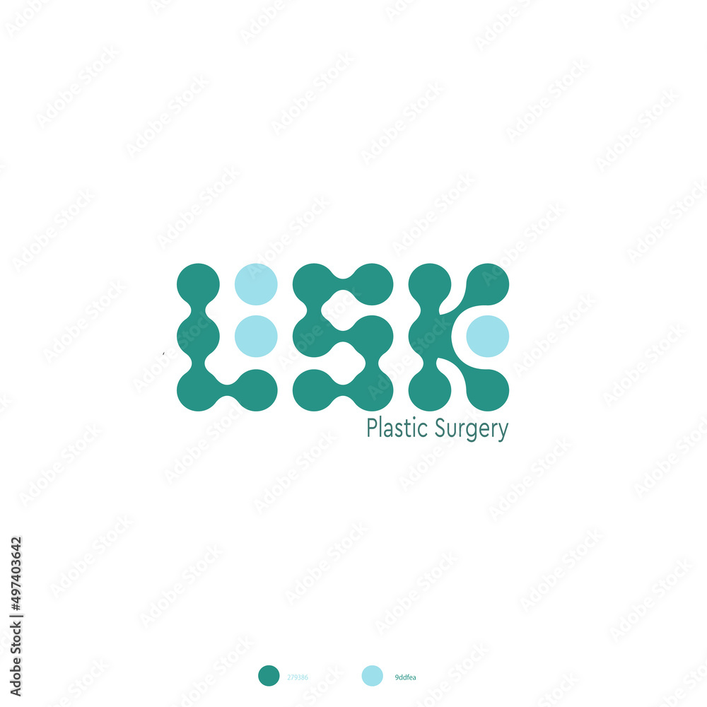 logo for company . logo design vector plastic surgery  illustration green company circle 